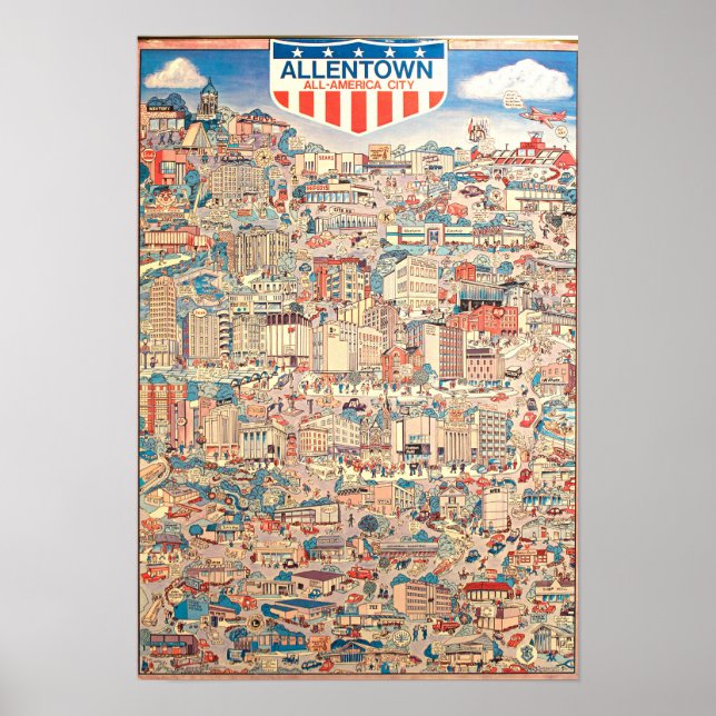 Poster Allentown All-American City 1976 (Devant)