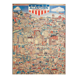 Poster Allentown Ville toute américaine 1976