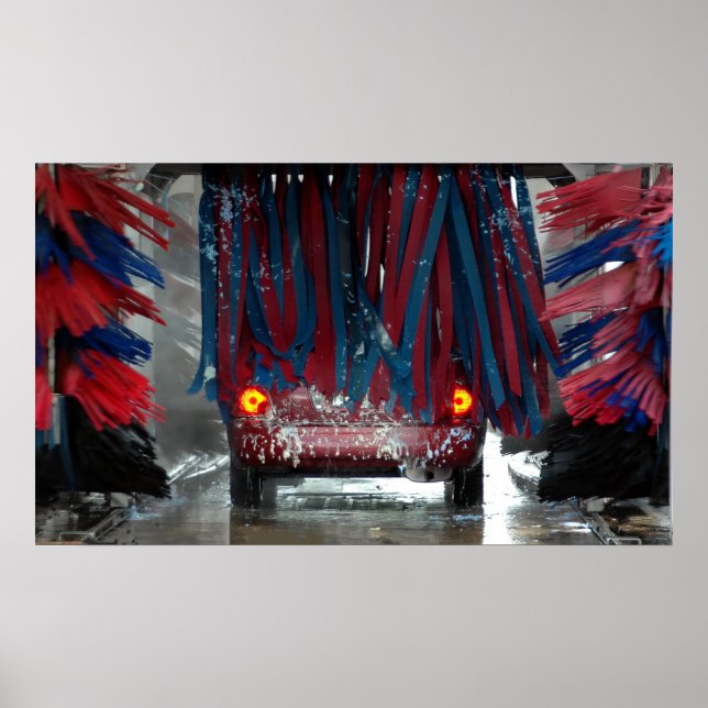 Poster aller au lavage de voiture (Devant)