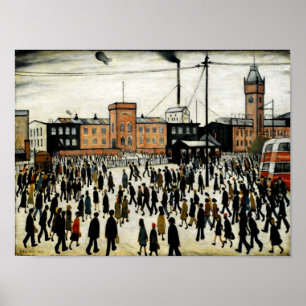 Poster Aller Au Travail L.S Lowry