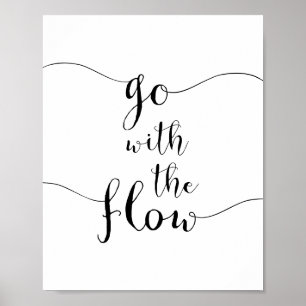 Poster Aller avec la motivation du flux
