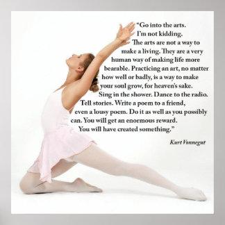 Poster Aller dans l'affiche artistique, 24" x 24"