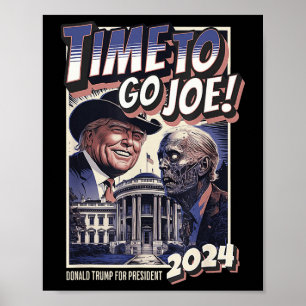 Poster Aller Joe Funny Pro Trump & Zombie Biden 2024