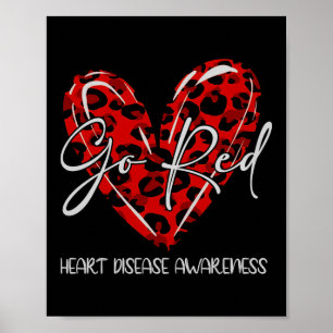 Poster Aller Rouge Pour Les Femmes Mois De Sensibilisatio