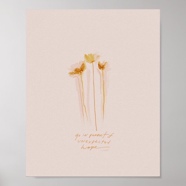 Poster "Allez à la recherche d'un espoir inattendu" (Devant)