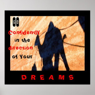 Poster Allez avec confiance dans la direction…