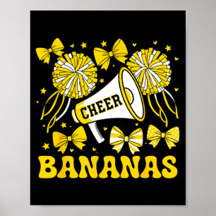 Poster Allez Cheer Bananas École Srts Nom de l'équipe de