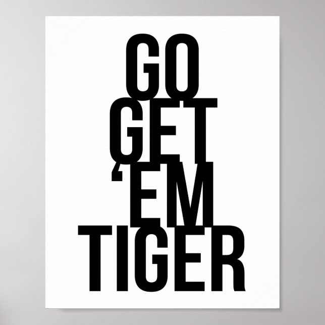 Poster Allez chercher Em Tiger (Devant)