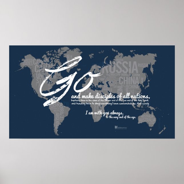 Poster Allez faire des disciples de toutes les nations (Devant)