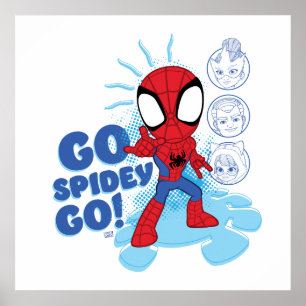 Poster Allez Spidey Go ! Sens Spidey