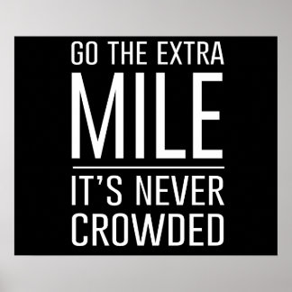 Poster Allez sur l’Extra Mile...Il n’y a jamais de foule