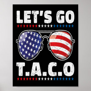 Poster Allez Taco Hommes Femmes Enfants Drôle Taco Cadeau