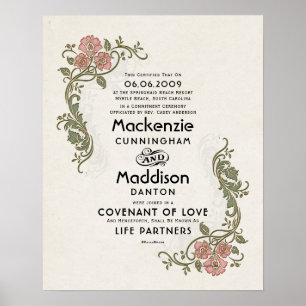 Poster "Alliance d'amour" ViePartenaires MariageCertifica