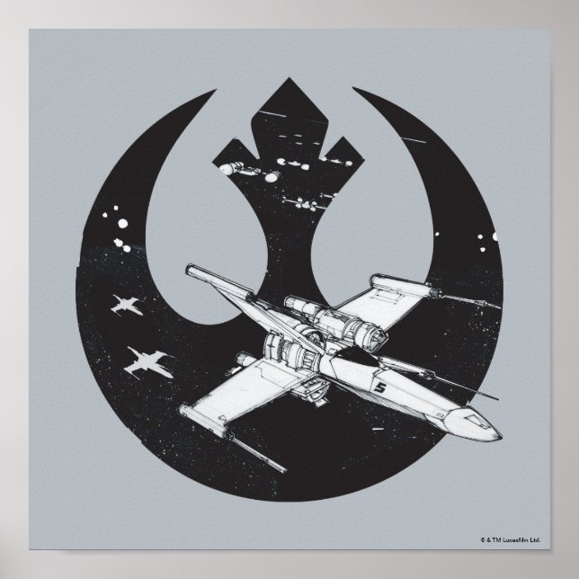 Poster Alliance | X-Wing & Y-Wing Concept Art (Devant)