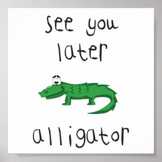 Poster alligator