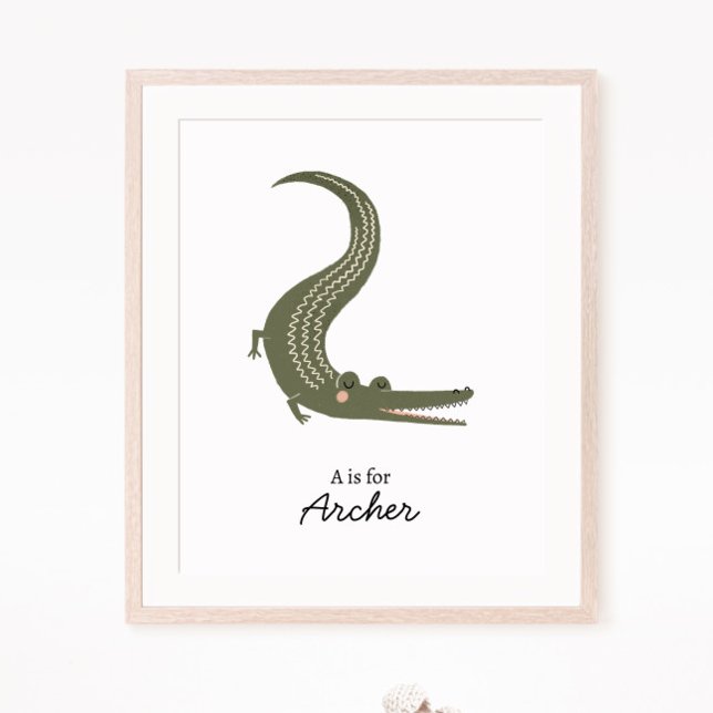 Poster Alligator Nursery Wall Art (Créateur téléchargé)