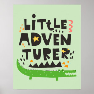 Poster Alligator petit aventurier