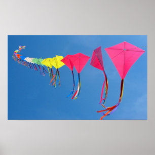 Poster Allons faire voler un cerf-volant !