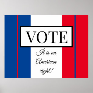 Poster Allons voter
