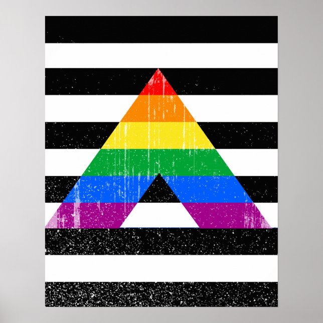 Poster Ally Pride droite en détresse (Devant)