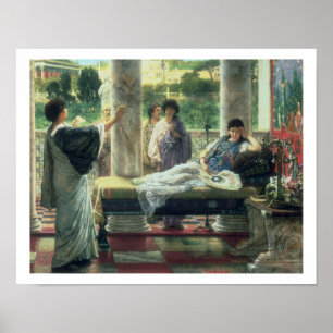 Poster Alma-Tadema   Catulus Lire ses poèmes