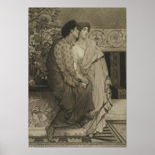 Poster Alma-Tadema - Le Premier Chuchotement D'Amour 1876