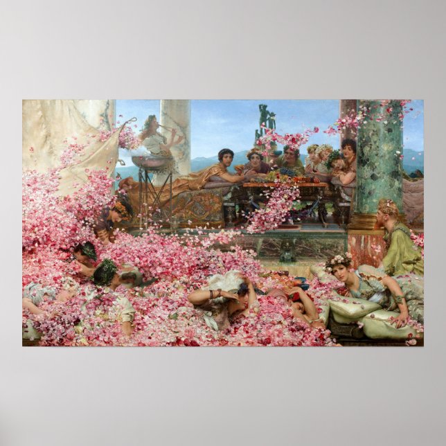 Poster Alma-Tadema - Les Roses De L'Héliogabale (Devant)
