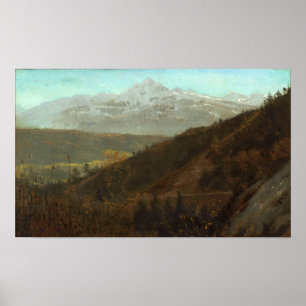 Poster Alma-Tadema - Paysage de montagne