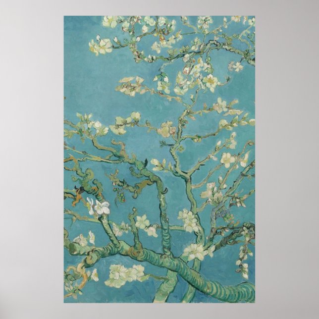 Poster Almond Blossom Vincent van Gogh 1890 (Devant)