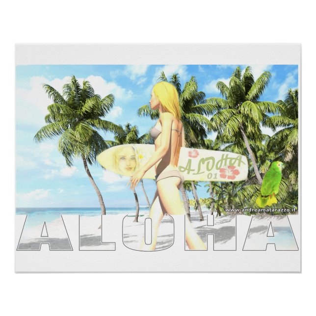 Poster Aloha 01 Glossy (Devant)