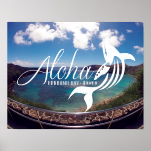 Poster Aloha Hanauma Bay Hawaii
