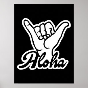 Poster Aloha Shaka Main, Hang Loose signe