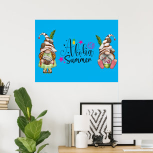 Poster Aloha Summer Gnomes