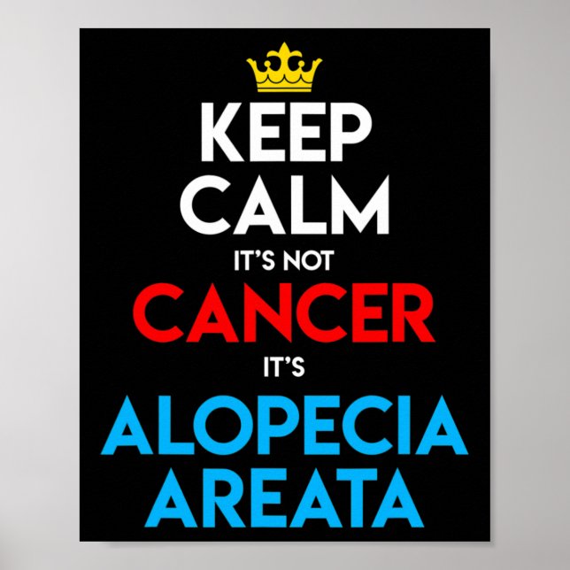 Poster Alopecia Areata Sensibilisation Perte de cheveux t (Devant)
