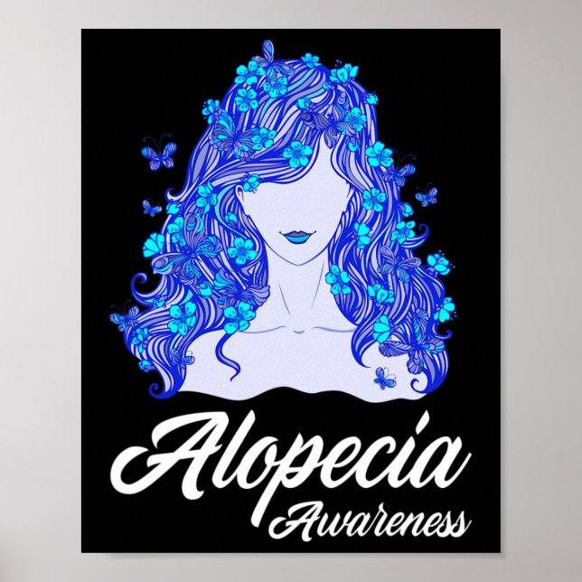 Poster Alopecia Guerrier Perte de cheveux Guerrier Alopec (Devant)