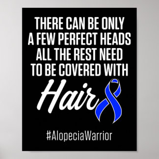 Poster Alopecia Sensibilisation Perte de cheveux Guerrier