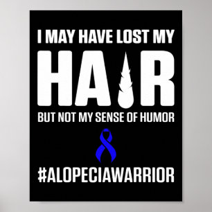 Poster Alopecia Sensibilisation Perte de cheveux Guerrier