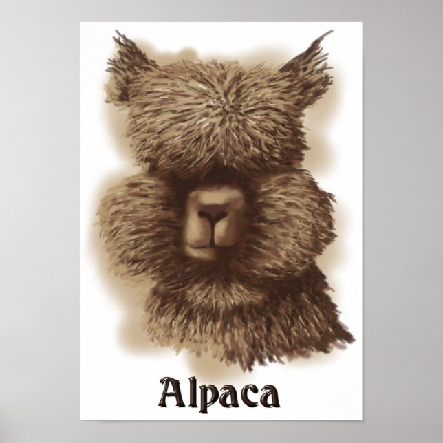 Poster Alpaca (Devant)
