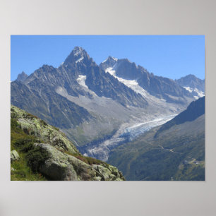 Poster Alpes françaises Chamonix