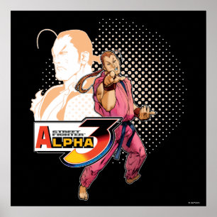 Poster Alpha 3 Dan de Street Fighter