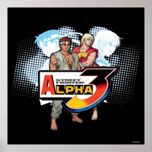 Poster Alpha 3 Ken et Ryu de Street Fighter