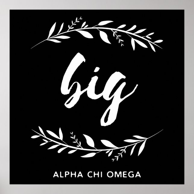 Poster Alpha Chi Omega | Grande couronne (Devant)