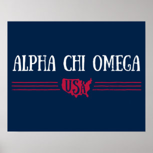 Poster Alpha Chi Omega - USA