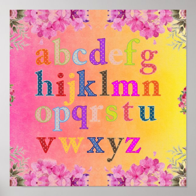 Poster Alphabet (Devant)