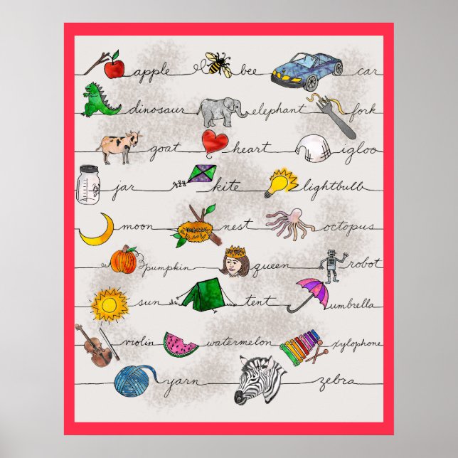 Poster Alphabet (Devant)