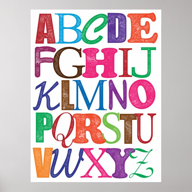 Poster Alphabet (Devant)