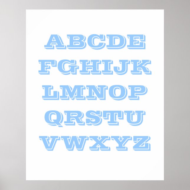 Poster Alphabet (Devant)