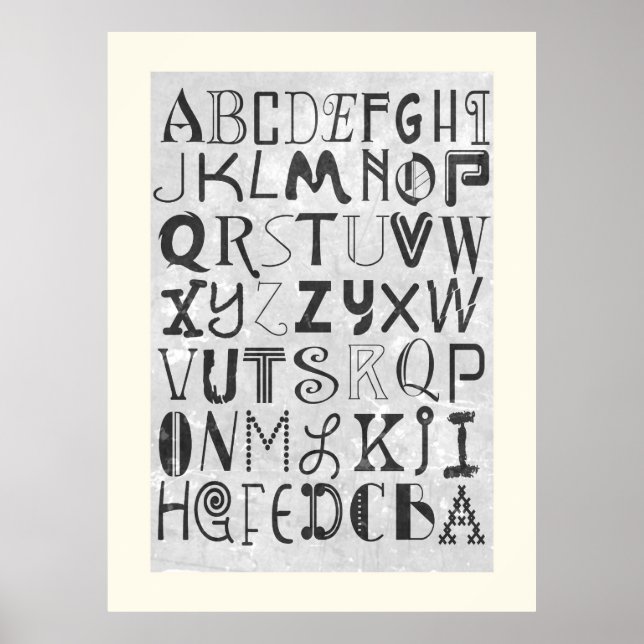 Poster Alphabet (Devant)