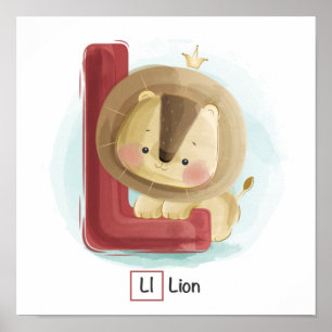 Poster Alphabet animal mignon