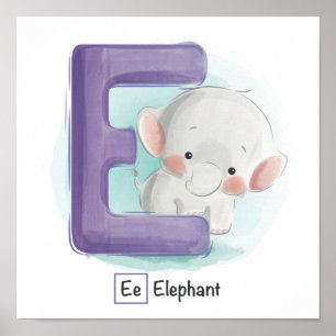 Poster Alphabet animal mignon